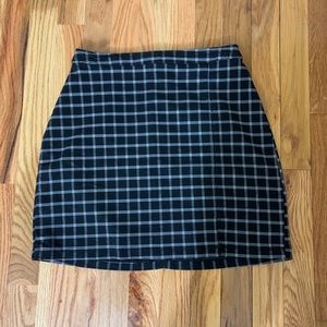 Ultra High Rise Plaid Skirt